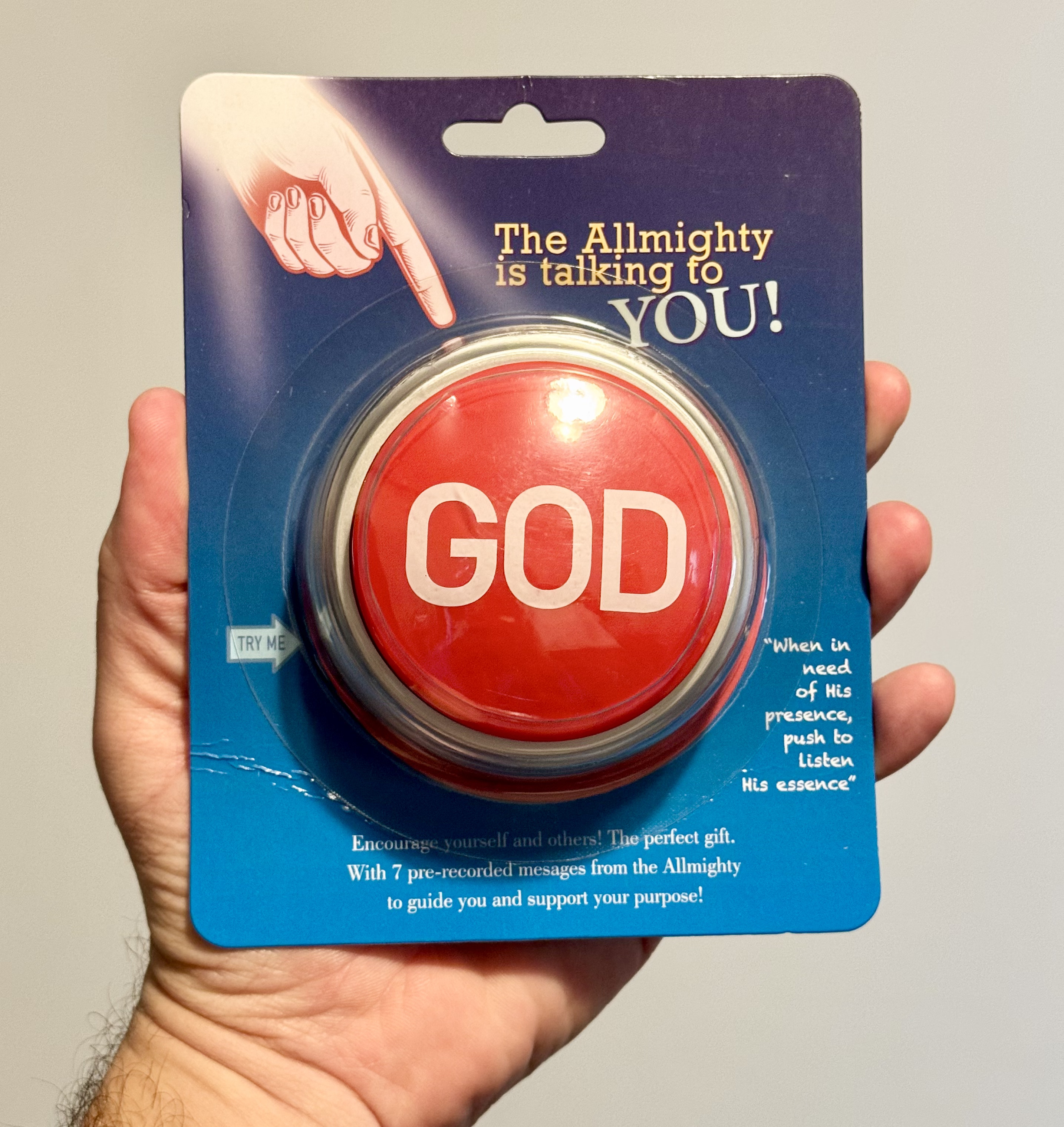 GOD Talking Button™ as a meaningful gift